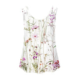 Womens Sleeveless V-Neck Tank Top with Floral Eyelet Detail, Dressy Casual Summer Camisole Tunic Blouse