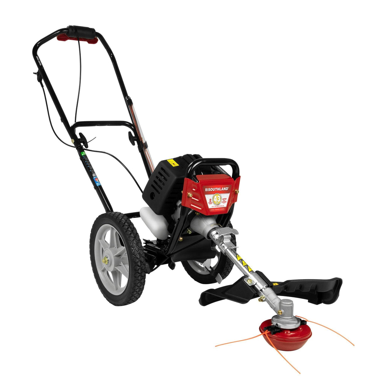 Southland SWSTM4317 Wheeled String Trimmer with 43cc Gas Engine and 17 in. Cutting Width