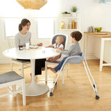 Ingenuity SmartClean Trio Elite Convertible Seating System, 3-in-1 High Chair, Toddler Chair and Booster Seat, Slate