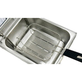 2.5-Gallon 1600W Stainless Steel Countertop Deep Fryer, Large-Capacity Commercial Single-Chamber