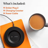 Ember Temperature Control Smart Mug 2, 14 Oz App-Controlled Heated Coffee Cup with Improved Design & 80-Minute Battery Life, White