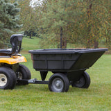 Ohio Steel 15 Cu. ft. Poly Swivel Dump Cart for Lawn Tractors, Model 1000P-SD