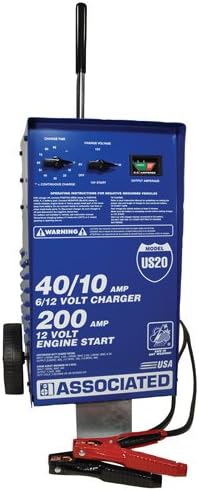 Associated Equipment US20 Value Battery Charger for 6/12 Volt Batteries