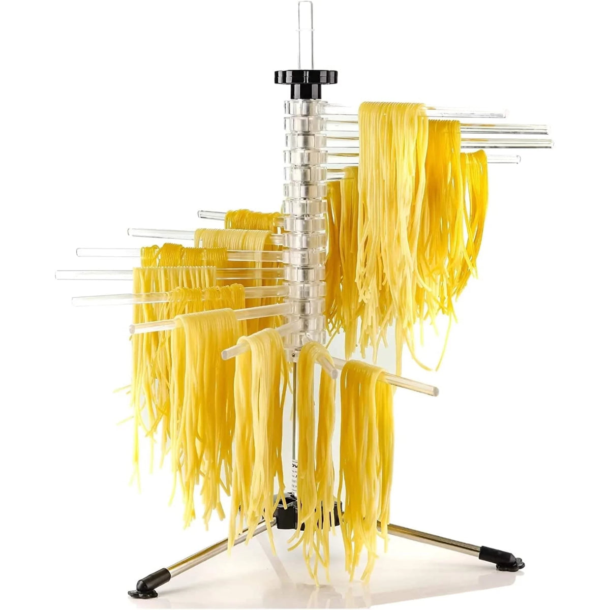 OVENTE ACPPA900C Collapsible Pasta Drying Rack with BPA-Free Acrylic Rods, 1.2 lb Capacity for Homemade Noodles