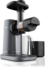 Charcoal Ninja NeverClog Electric Cold Press Juicer with Total Pulp Control, 2 Pulp Functions and Dishwasher-Safe Parts