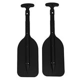 2-Piece Telescopic Boat Paddle Set with Plastic Blades and Aluminum Alloy Shafts, Adjustable Oars for Kayaking, Rafting and Canoeing