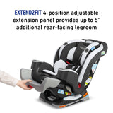 Graco Extend2Fit 3-in-1 Car Seat in Norah Design for Growing Children