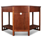 Leick Furniture Mission Corner Desk for Computing and Writing, Oak