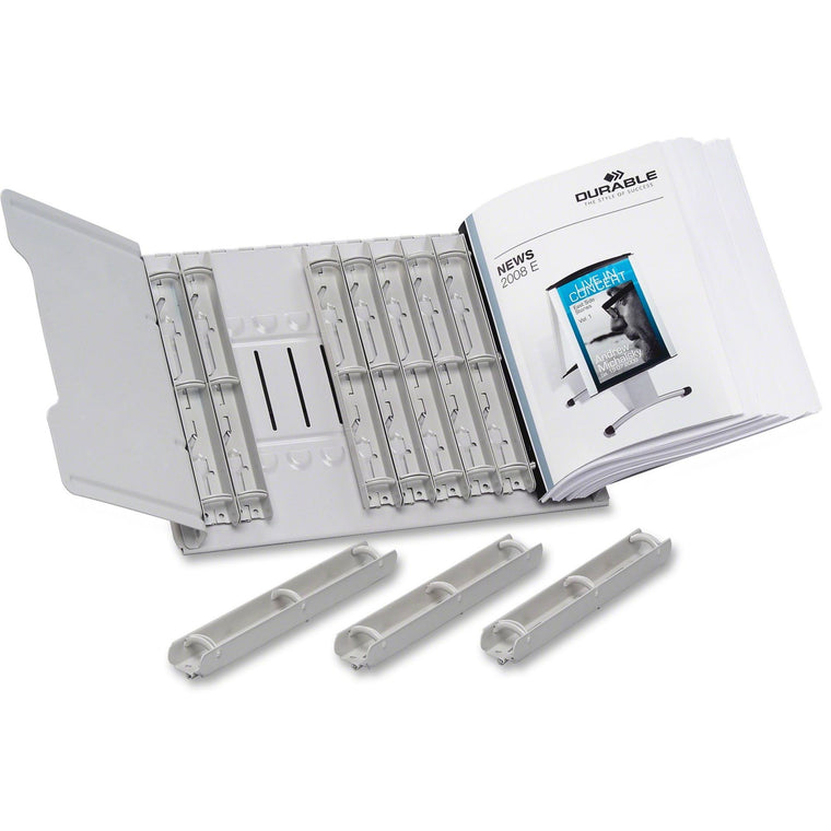 Gray Catalog Display Rack with 12 1-Inch Rings by Durable