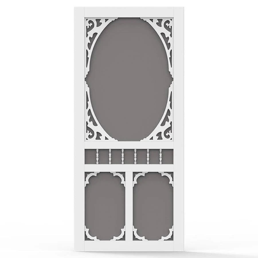 36-Inch x 80-Inch White Solid Vinyl Screen Door, Screen Tight CHS36