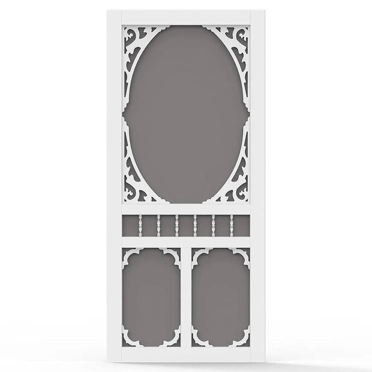 36-Inch x 80-Inch White Solid Vinyl Screen Door, Screen Tight CHS36