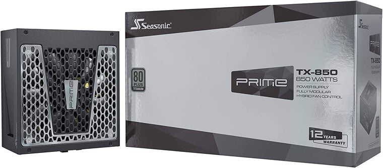 Seasonic Prime TX-850 850W Power Supply with 80+ Titanium Efficiency, Full-Modular Cabling and Fan Control