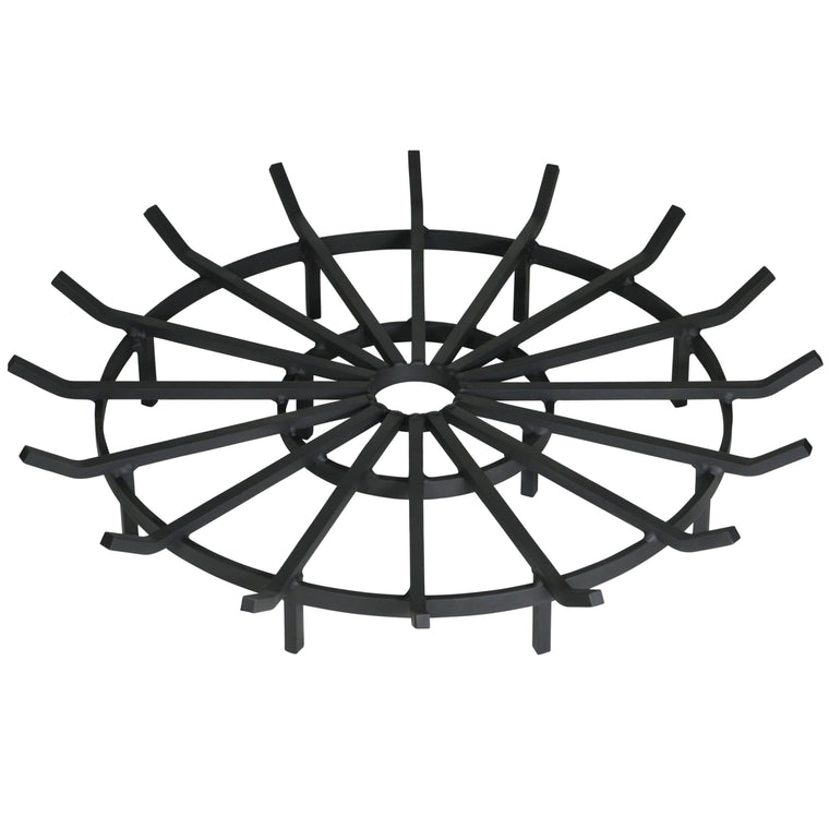 40-Inch Heavy-Duty Wagon Wheel Fire Pit Grate