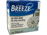 Bayer Breeze 2 Test Strips for Blood Glucose Monitoring, 50 Strips