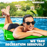 TRC Recreation Foam Pool Float, 1.25-Inch Floating Water Lounger for Swimming and Splashing