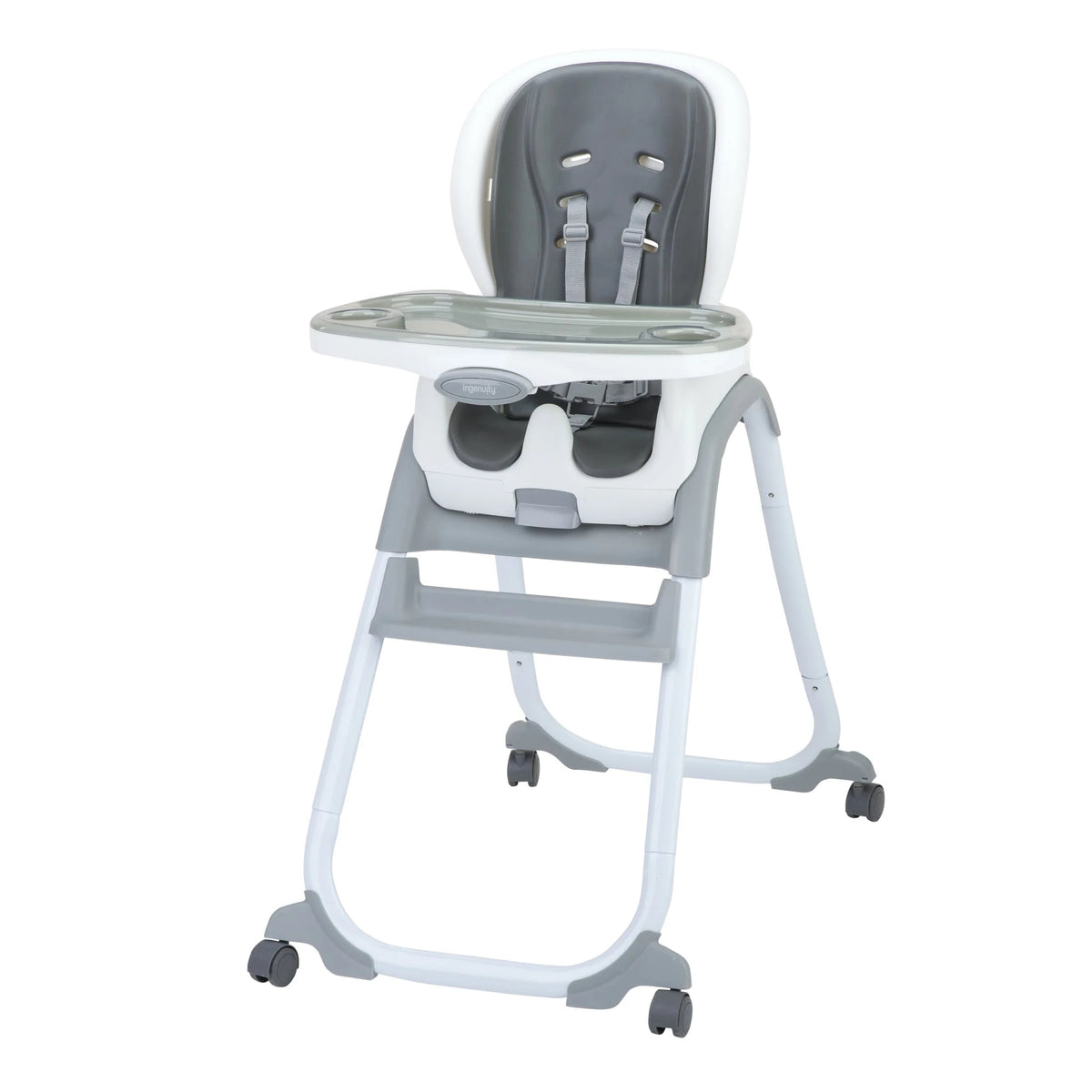 Ingenuity SmartClean Trio Elite Convertible Seating System, 3-in-1 High Chair, Toddler Chair and Booster Seat, Slate