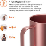 Ember Temperature Control Smart Mug 2, 14 Oz App-Controlled Heated Coffee Cup with Improved Design & 80-Minute Battery Life, White