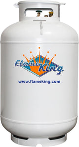 Flame King 420LB ASME Vertical Propane Tank in White