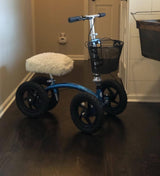 KneeRover Quad All-Terrain Knee Walker with Metallic Blue Finish