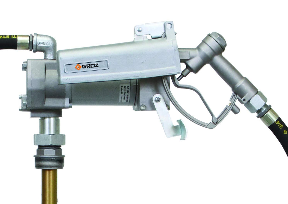 Explosion-Proof 12V Electric Fuel Pump by Groz, 15 GPM, Model 44040