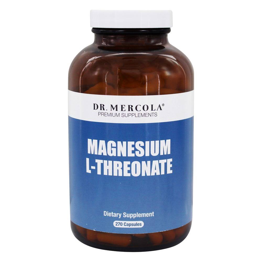 Dr. Mercola Magnesium L-Threonate Capsules, 2000 mg, 270 Count