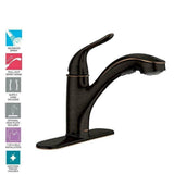 Moen Brecklyn Bronze Kitchen Faucet with Single Handle and Pull-Out Sprayer
