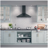 36-Inch GE Convertible Range Hood in Black Slate