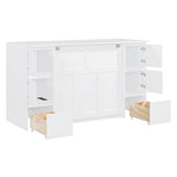 Twin Wall Bed with Wood Cabinet Frame, Charging Station, Outlet, USB Ports and Storage Drawers, Space-Saving Murphy Bed for Home Office or Studio, White