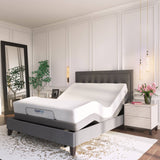 Queen Venere Adjustable Bed Base Featuring a Jubilee Mattress