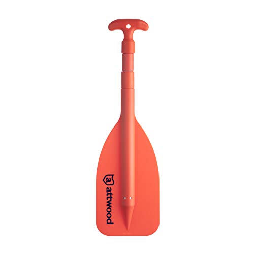 Attwood Orange Emergency Telescoping Paddle for Boating