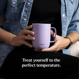 Ember Temperature Control Smart Mug 2, 14 Oz App-Controlled Heated Coffee Cup with Improved Design & 80-Minute Battery Life, White