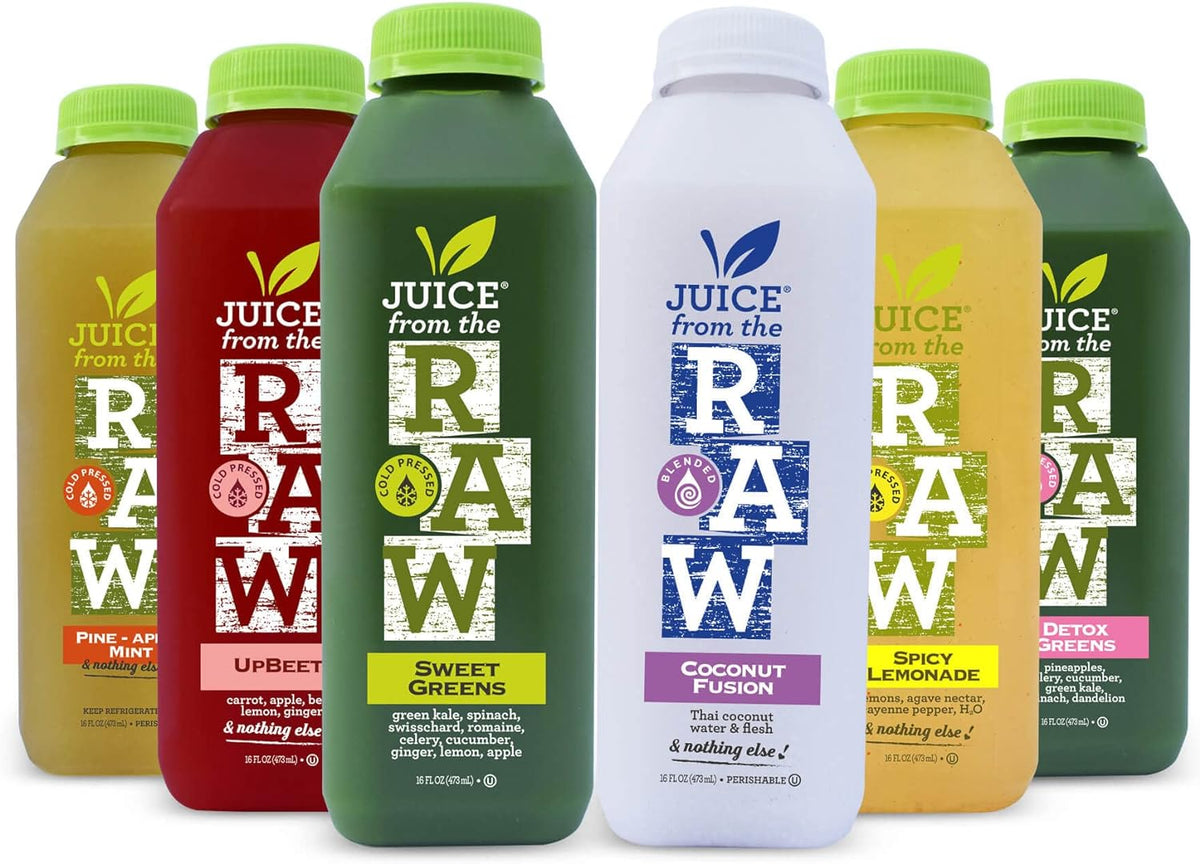 3-Day Coconut Fusion Juice Cleanse Featuring 18 Total 16 oz. Bottles of 100% Raw Cold-Pressed Juice by Juice From the RAW