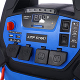 1800-Amp Rechargeable Jump Starter for Gas and Diesel Vehicles with Air Compressor, AC, 12V DC and USB Power Station