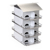 Birds Choice PMSR16 Starling-Resistant Purple Martin House with 4 Floors and 12 Rooms