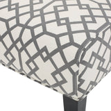 Christopher Knight Home Kassi Accent Chairs, Set of 2, with Geometric Gray Pattern