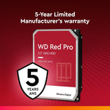 4TB Western Digital WD Red Pro NAS Hard Drive, 7200 RPM SATA 6 Gb/s CMR HDD with 256 MB Cache, 3.5-Inch, WD4003FFBX
