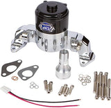 Chrome Aluminum Electric Water Pump for Chevy Small Block Engines, 35 GPM, Compatible with 283, 327, 350 and 400 SBC