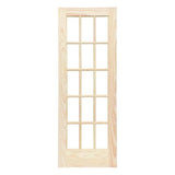 ReliaBilt Rad 627-36 Interior French Door with Clear Glass and Unfinished Pine Frame, 36 in. x 80 in.