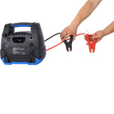 1800-Amp Rechargeable Jump Starter for Gas and Diesel Vehicles with Air Compressor, AC, 12V DC and USB Power Station