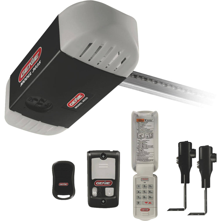 Genie 3035-KV Garage Door Opener with 3/4 HPC Chain Drive and 750 Capability