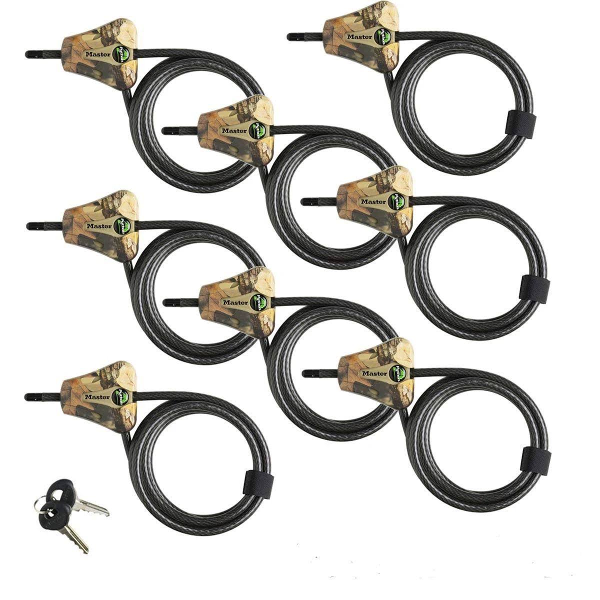 Master Lock Python Adjustable Cable Lock for Trail Cameras, Camouflage, 8418KA-8