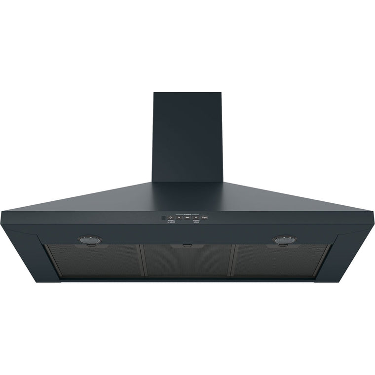 36-Inch GE Convertible Range Hood in Black Slate