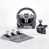 PXN V9 Gen2 Racing Wheel Set with 3 Pedals, H Shifter, APP Support and Vibration Feedback, 270&900?? Car Sim, for PC, PS3, PS4, Xbox One and Xbox Series X/S