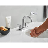 Grohe Veletto 20582000 Starlight Chrome Bathroom Faucet with 4-Inch Centerset and 2 Handles