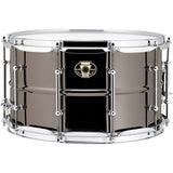 Ludwig Black Magic Brass Snare Drum, 8x14x22, with Chrome Hardware