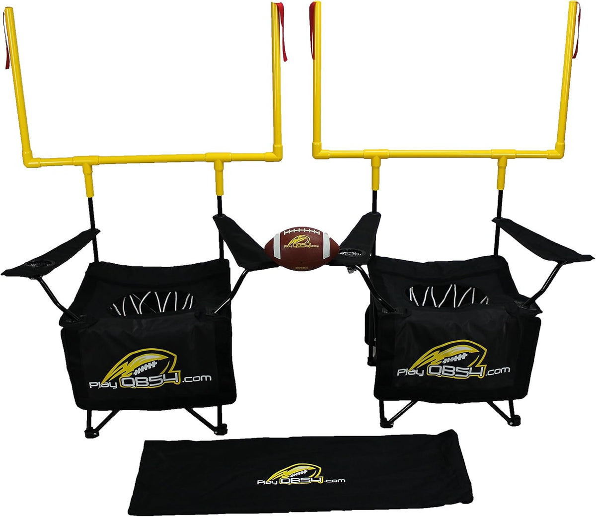 QB54 Outdoor Football Toss Yard Game Set for Tailgating, Backyard, Beach, Park, Tournaments and Sports Training