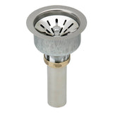 2-Pack Elkay LK99 Deluxe Drain Strainer Baskets, Type 304 Stainless Steel with Rubber, 3.5×22