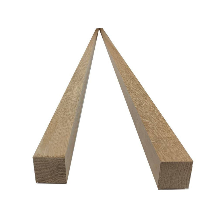 Swaner Hardwood Red Oak S4S Boards, 2 in. x 2 in. x 8 ft., 2-Pack