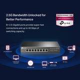 TP-Link TL-SG108-M2 8-Port 2.5G Multi-Gigabit Unmanaged Network Switch with Plug-and-Play Setup, Fanless Metal Housing, Desktop/Wall Mounting, and Limited Lifetime Protection