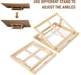 Becko US Wooden Puzzle Board and Bracket Set for Jigsaw Puzzles up to 1500 Pieces